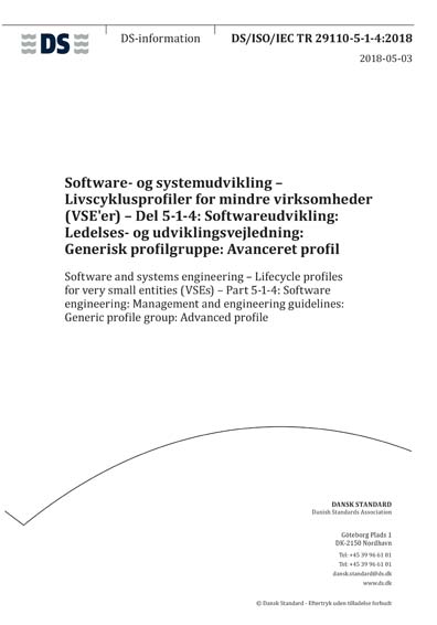 Standards PDF Cover Page