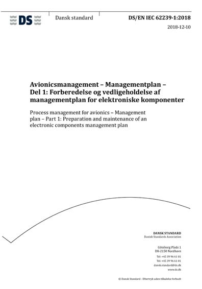 Standards PDF Cover Page