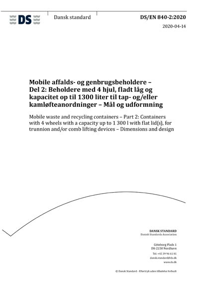 Standards PDF Cover Page