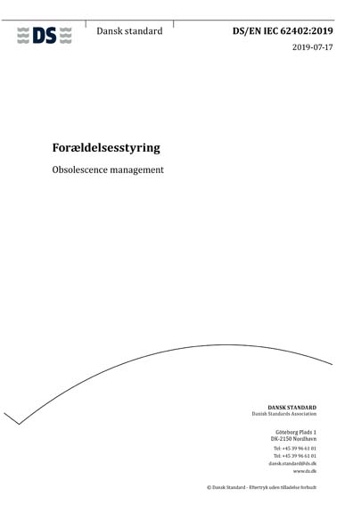Standards PDF Cover Page