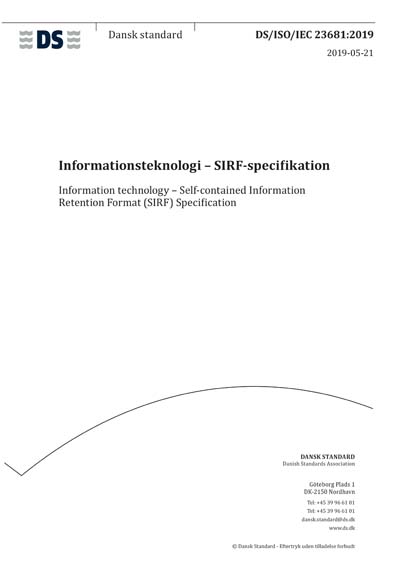 Standards PDF Cover Page