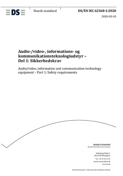 Standards PDF Cover Page