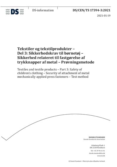 Standards PDF Cover Page