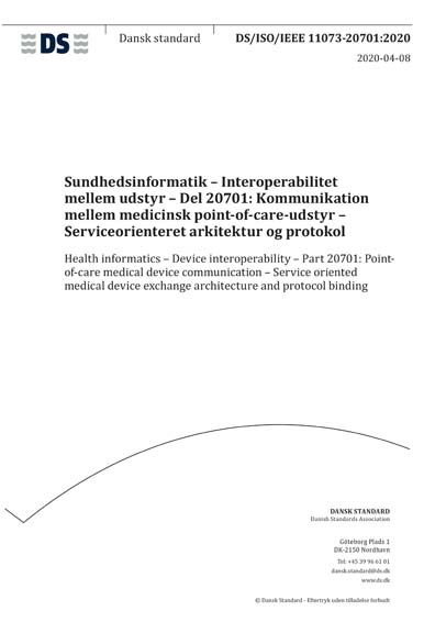 Standards PDF Cover Page
