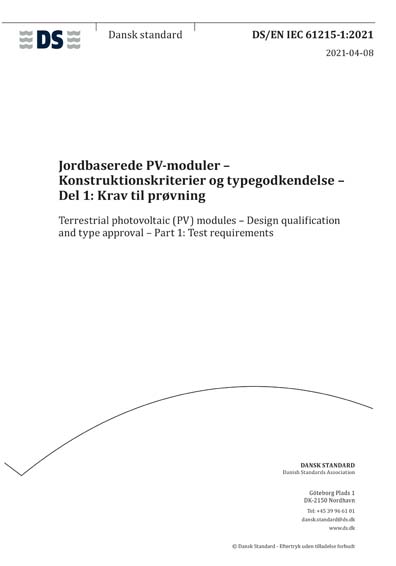 Standards PDF Cover Page