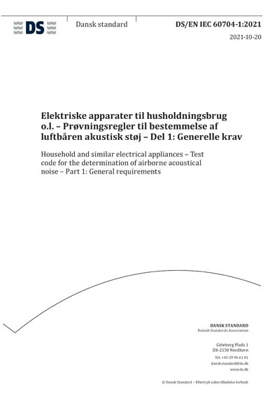 Standards PDF Cover Page