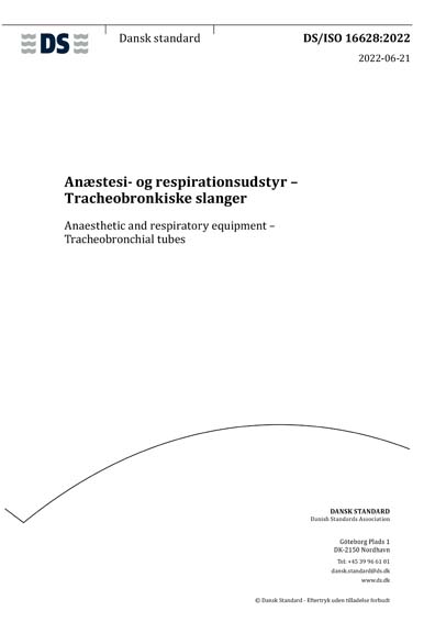 DS/ISO 16628:2022 - Anaesthetic and respiratory equipment ...