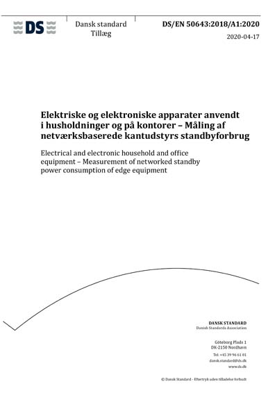 DS/EN 50643:2018/A1:2020 - Electrical and electronic household and ...