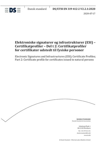 Standards PDF Cover Page