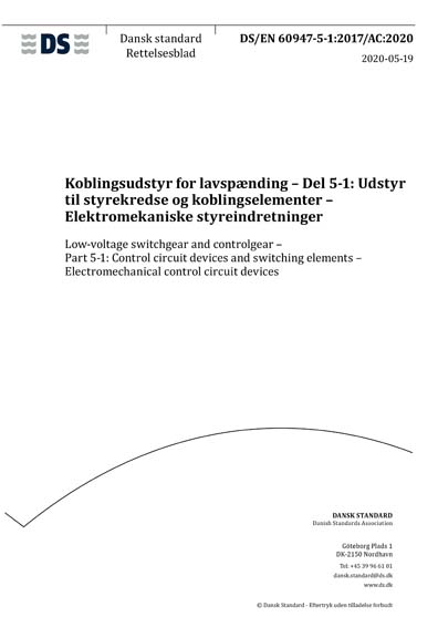 Standards PDF Cover Page