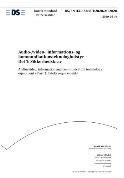 Standards PDF Cover Page