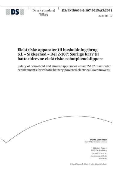 Standards PDF Cover Page