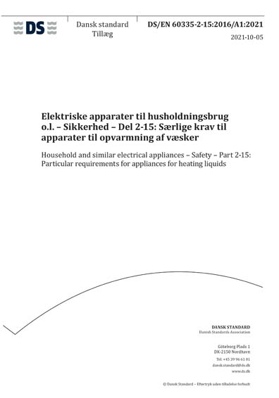 Standards PDF Cover Page