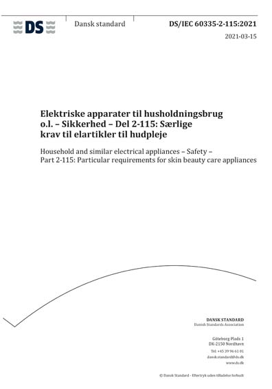 Standards PDF Cover Page