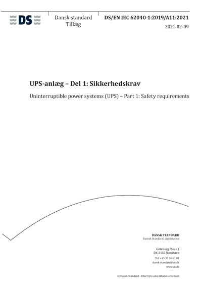 Standards PDF Cover Page