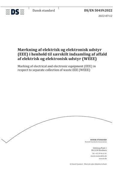 Standards PDF Cover Page