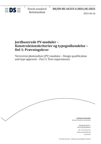 Standards PDF Cover Page