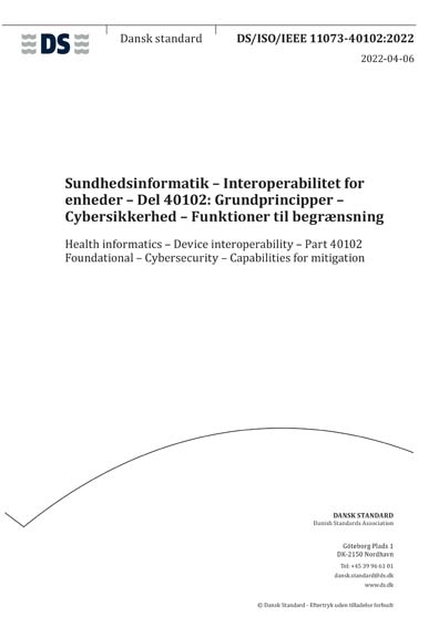 Standards PDF Cover Page
