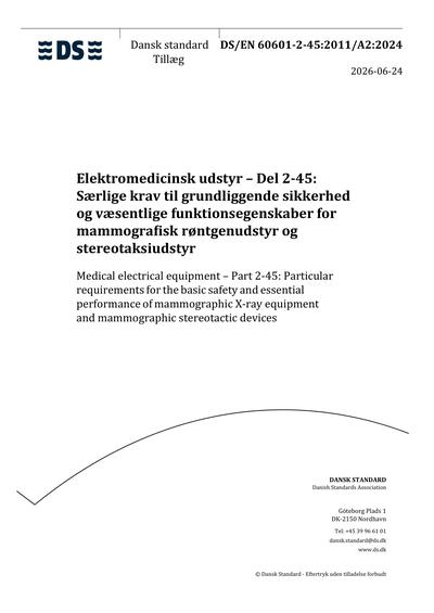 Standards PDF Cover Page