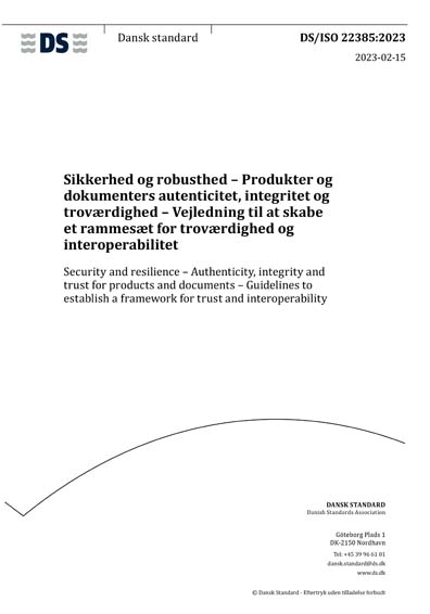 Standards PDF Cover Page