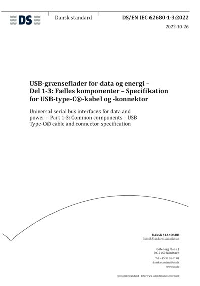 Standards PDF Cover Page