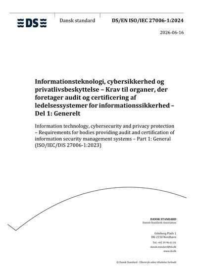 Standards PDF Cover Page
