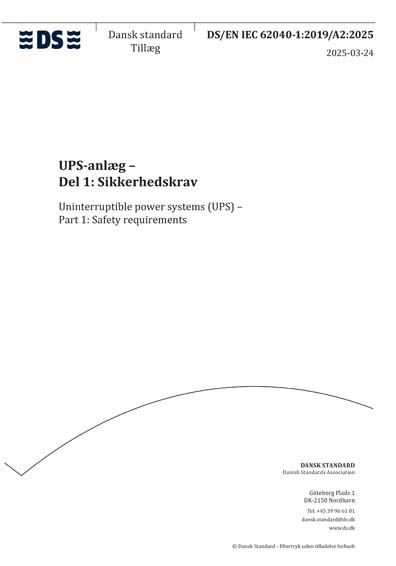 Standards PDF Cover Page