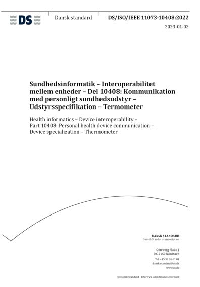 Standards PDF Cover Page