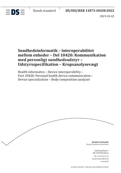 Standards PDF Cover Page