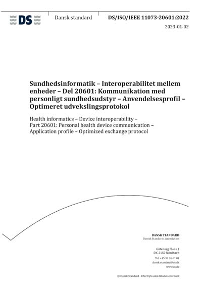 Standards PDF Cover Page