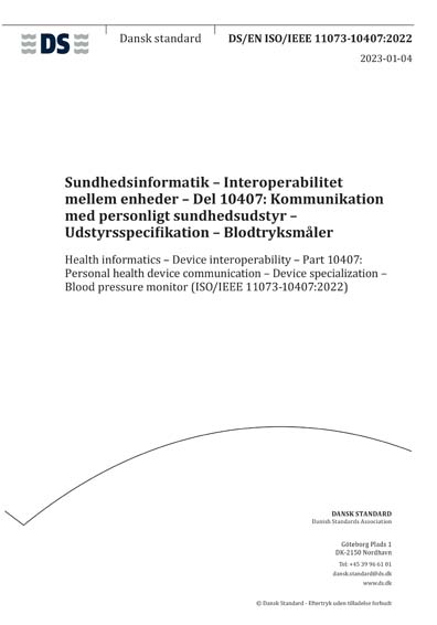 Standards PDF Cover Page
