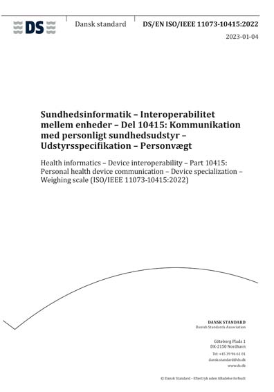 Standards PDF Cover Page