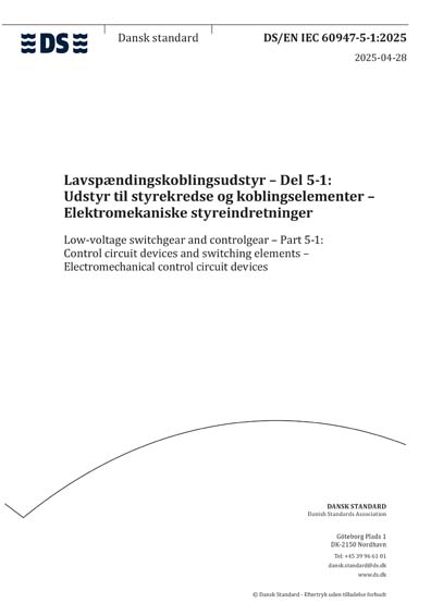 Standards PDF Cover Page