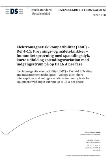 Standards PDF Cover Page