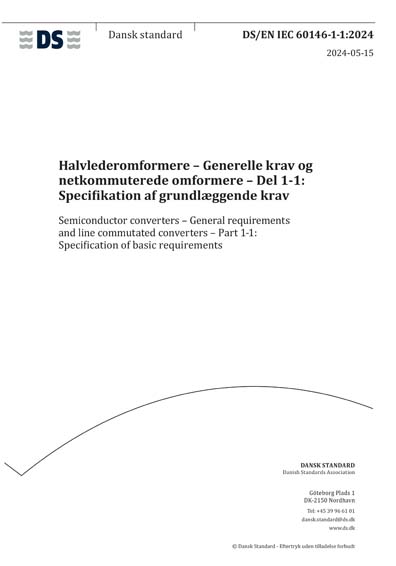 Standards PDF Cover Page
