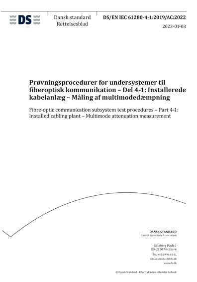 Standards PDF Cover Page