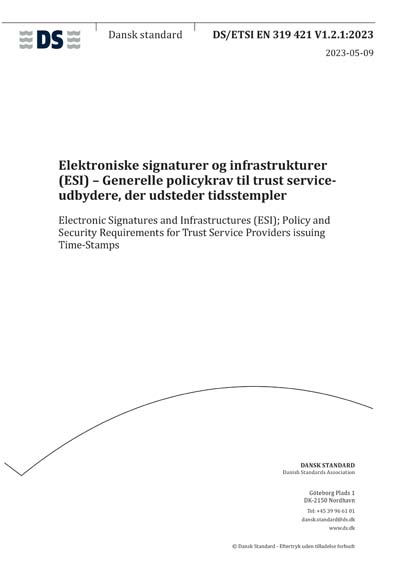 Standards PDF Cover Page