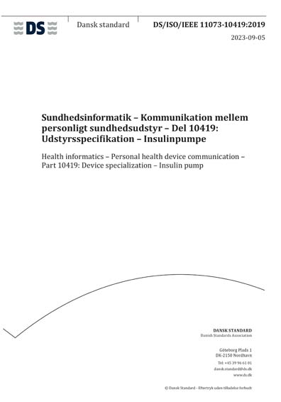 Standards PDF Cover Page