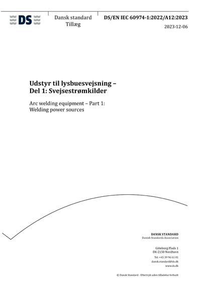Standards PDF Cover Page