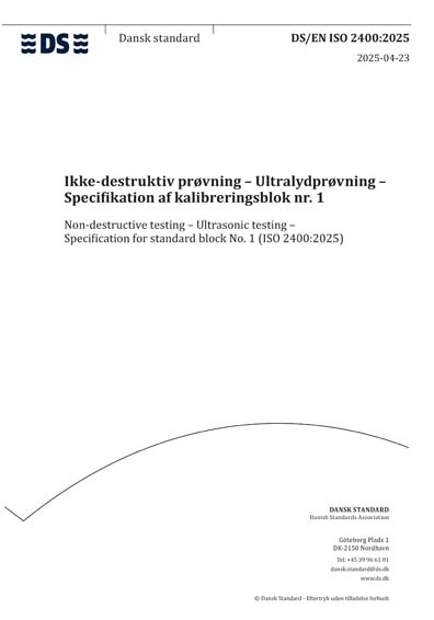 DS/EN ISO 2400:2025 - Non-destructive testing - Ultrasonic testing ...