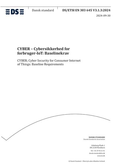 Standards PDF Cover Page