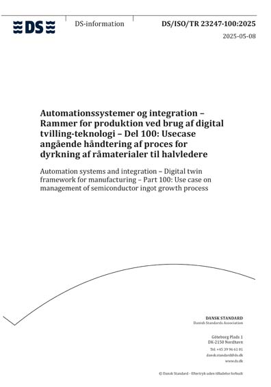 Standards PDF Cover Page