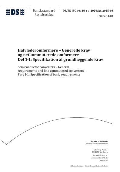 Standards PDF Cover Page