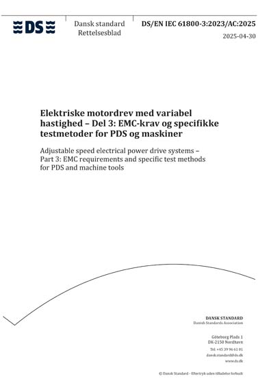 Standards PDF Cover Page