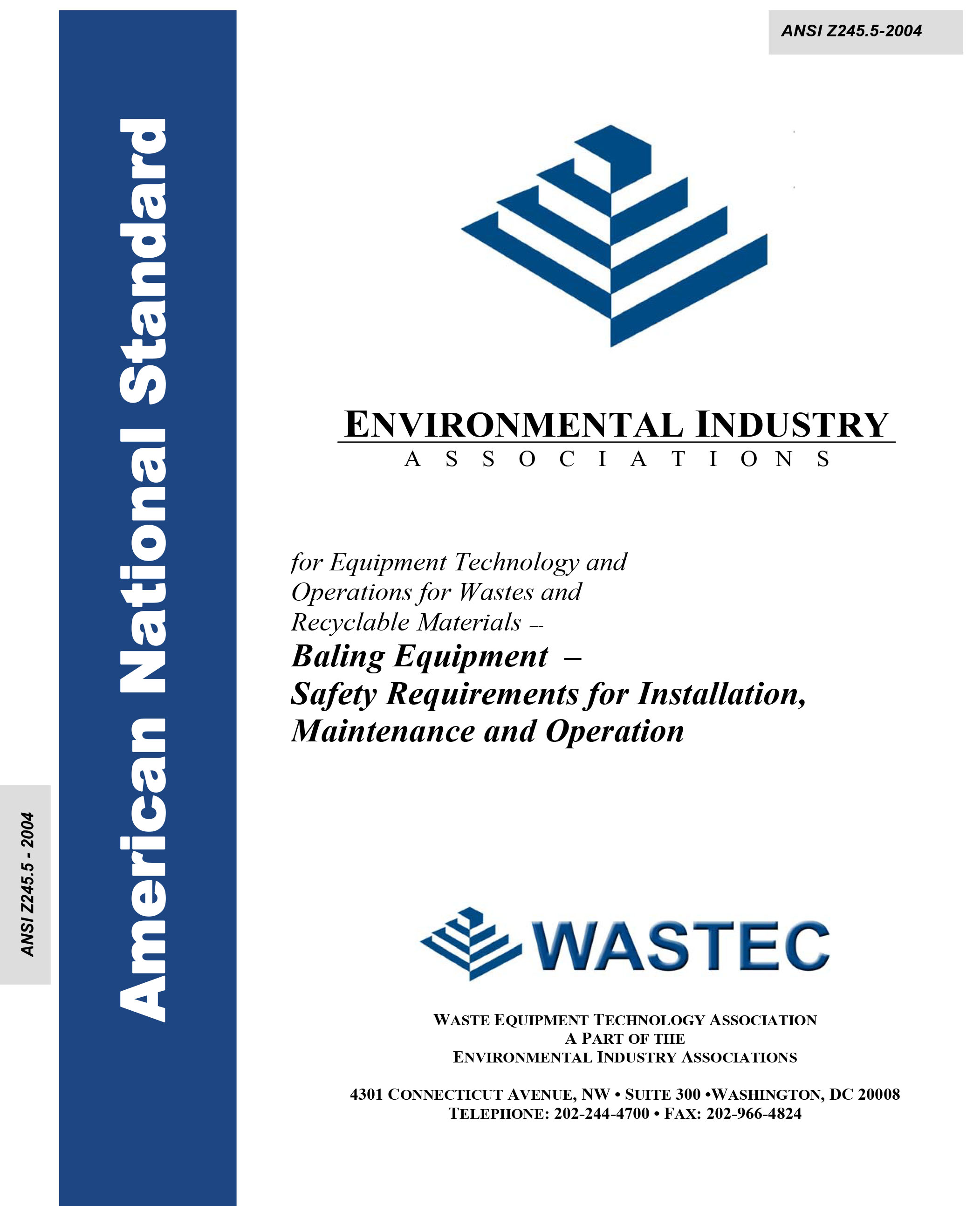 Standards PDF Cover Page