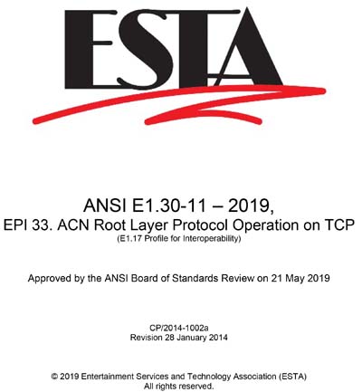 Standards PDF Cover Page