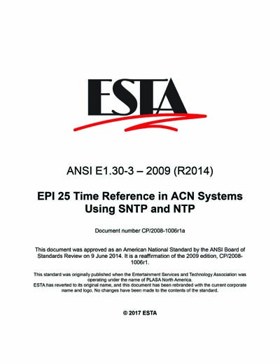 Standards PDF Cover Page