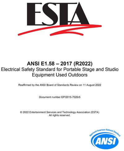 Standards PDF Cover Page
