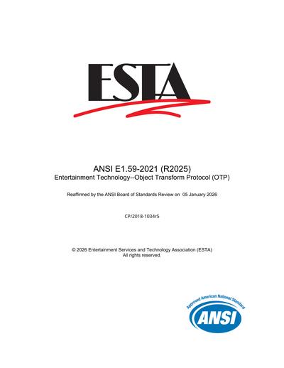 Standards PDF Cover Page