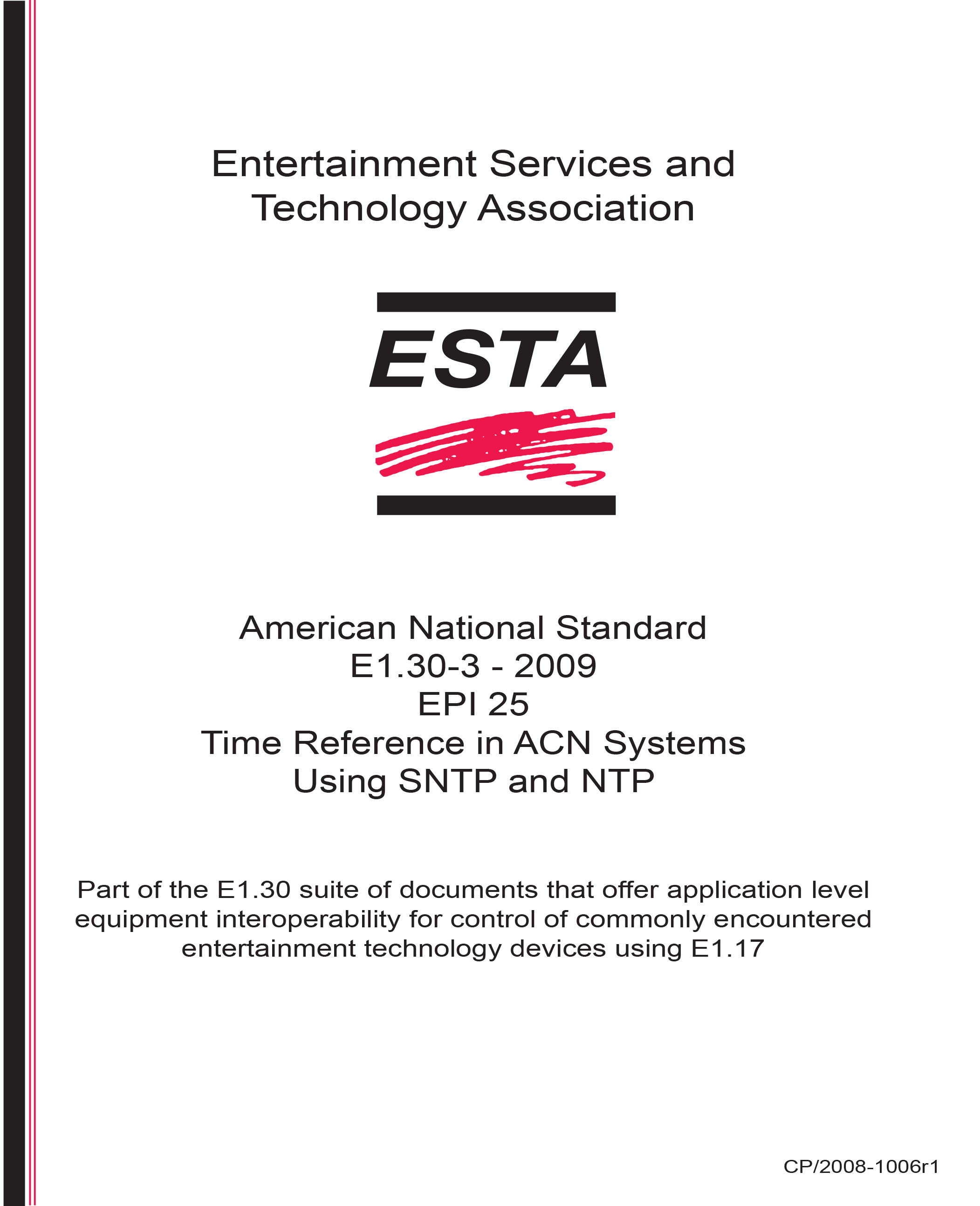 Standards PDF Cover Page